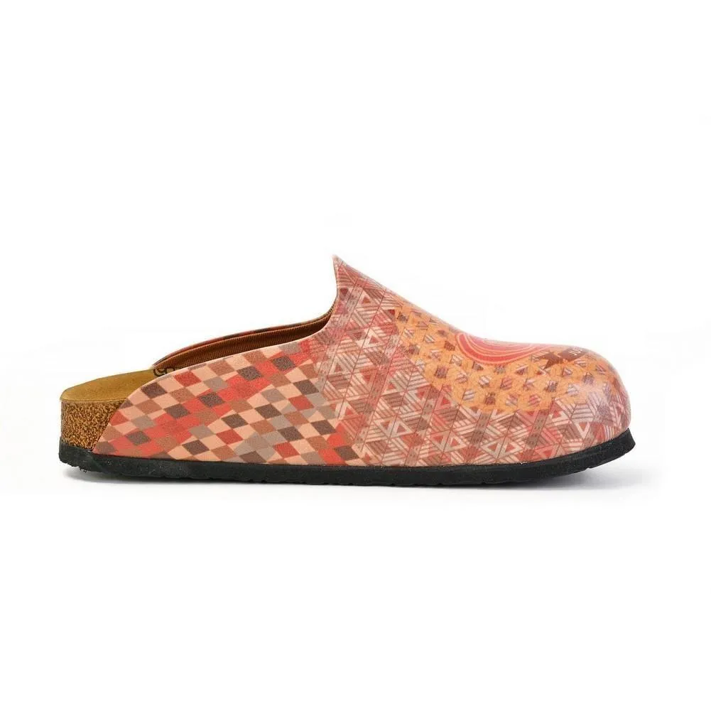 Phosphorus Heart Broken Written, Pink and Purple Love Patternerd Clogs - CAL1407