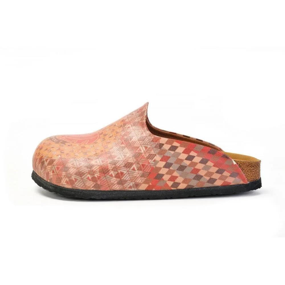 Phosphorus Heart Broken Written, Pink and Purple Love Patternerd Clogs - CAL1407