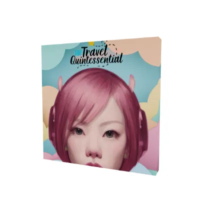 Pink Head TheTravelQuintessential Canvas Art