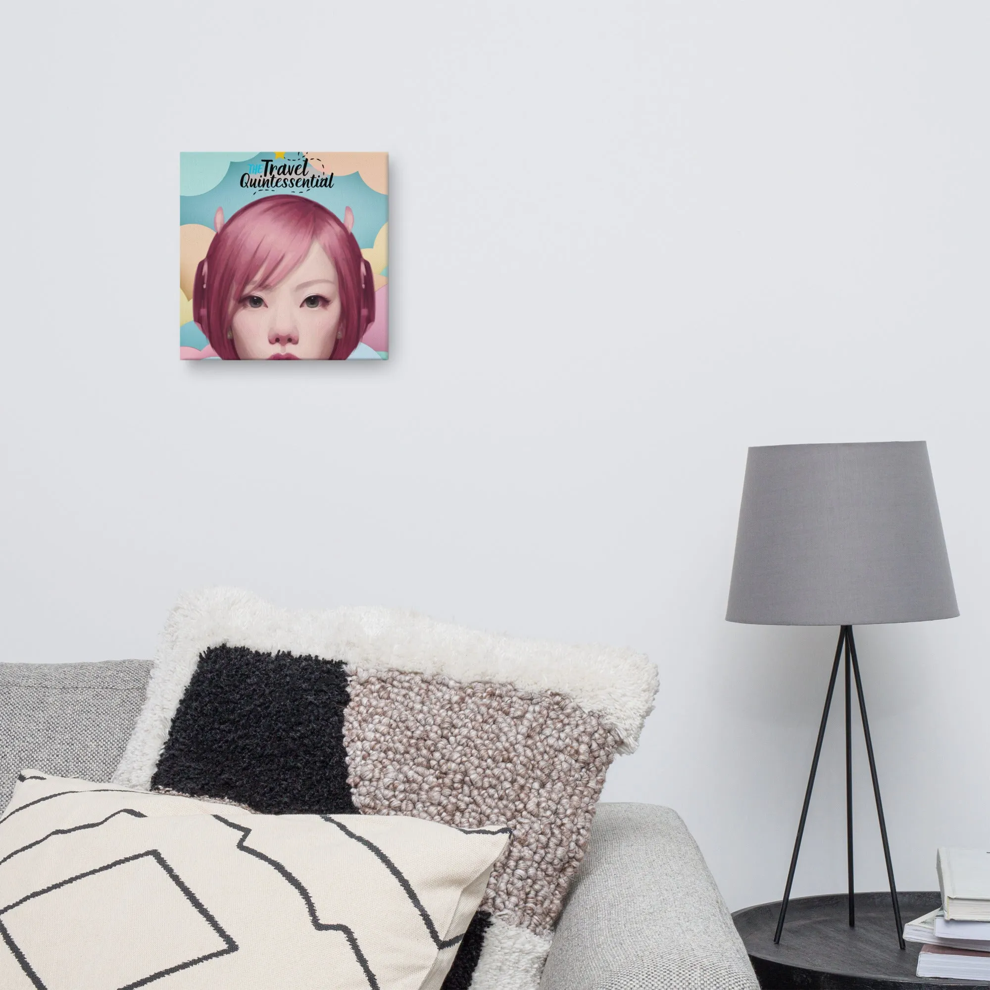 Pink Head TheTravelQuintessential Canvas Art