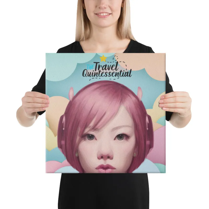 Pink Head TheTravelQuintessential Canvas Art