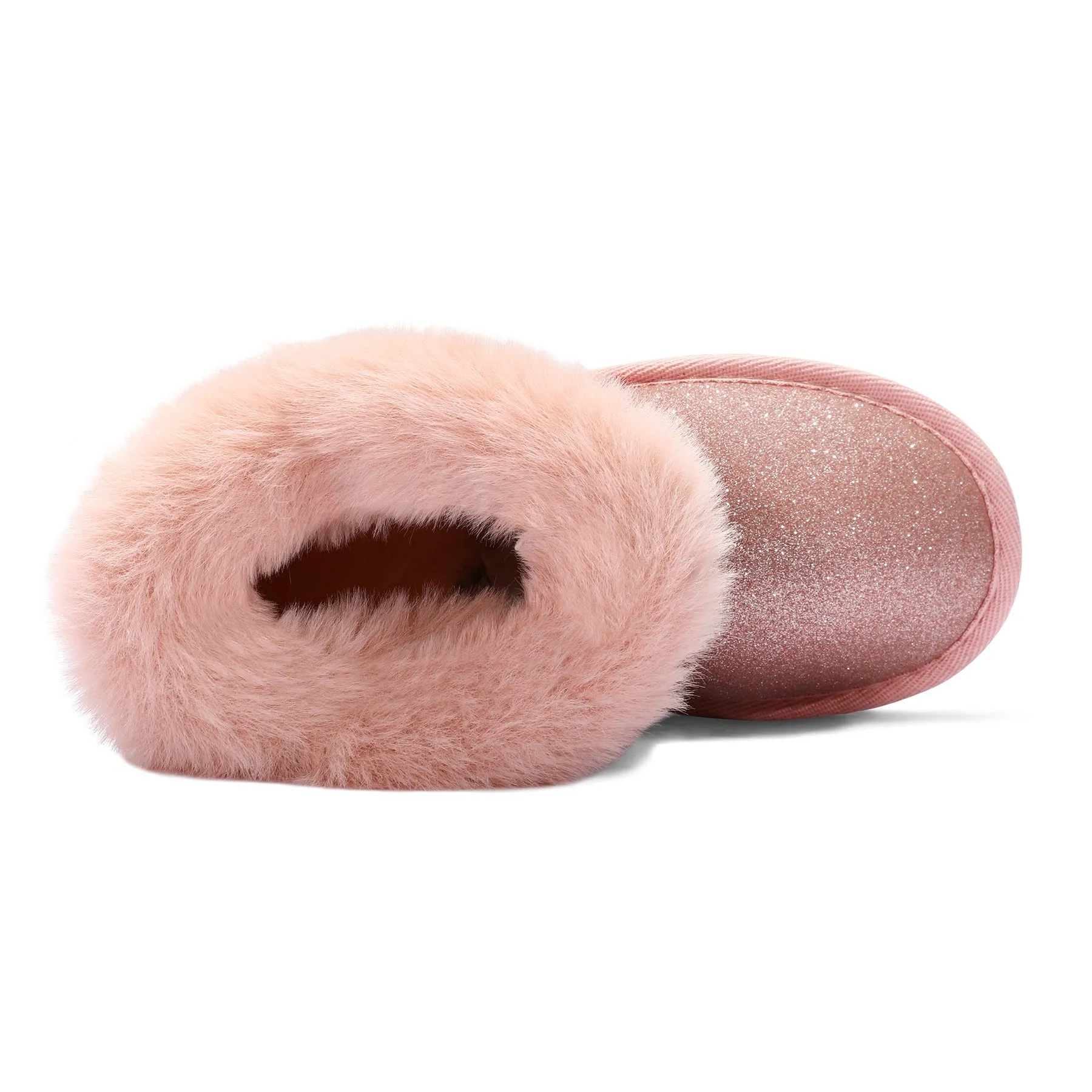 Pink/Silver Glitter Winter Warm Snow Boots