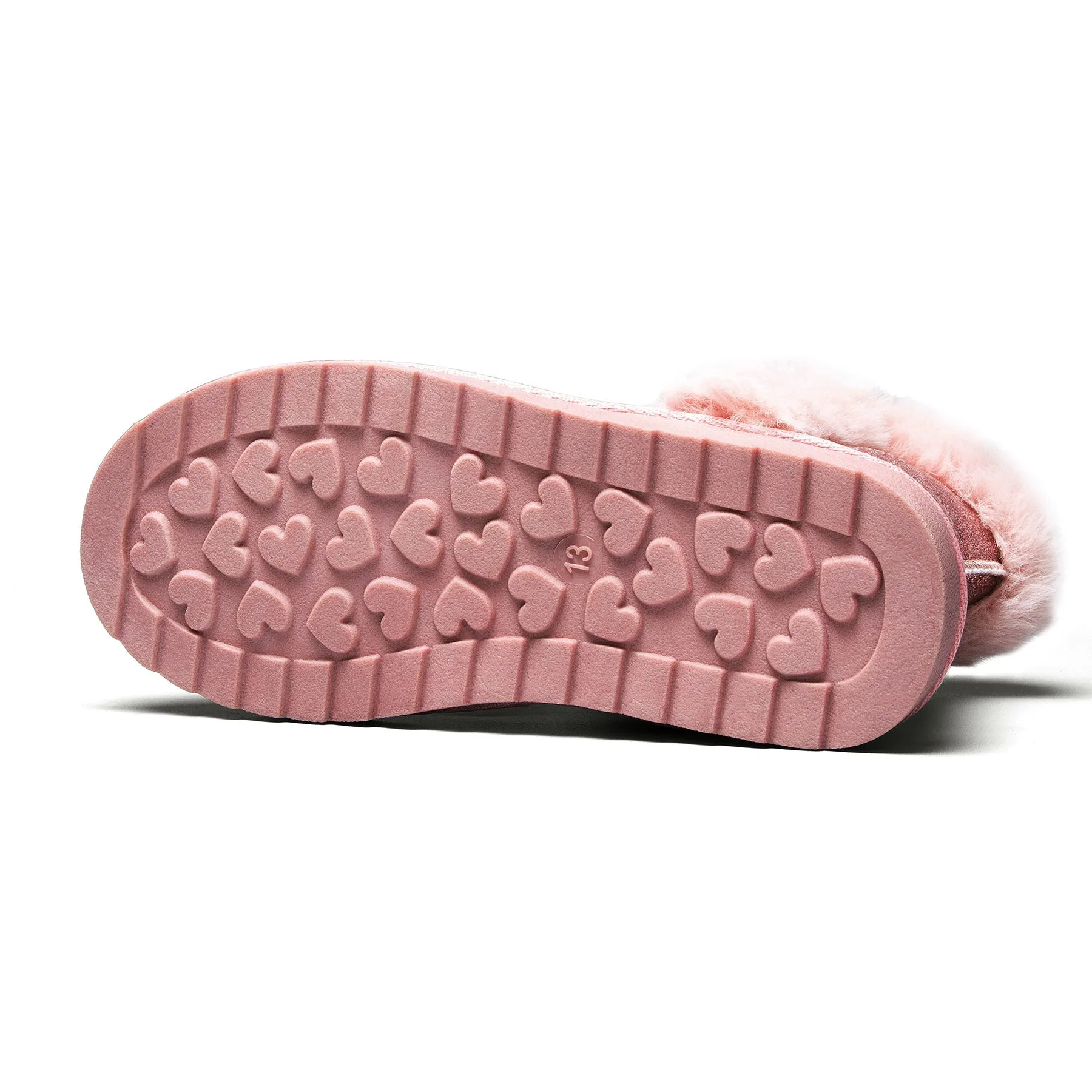 Pink/Silver Glitter Winter Warm Snow Boots