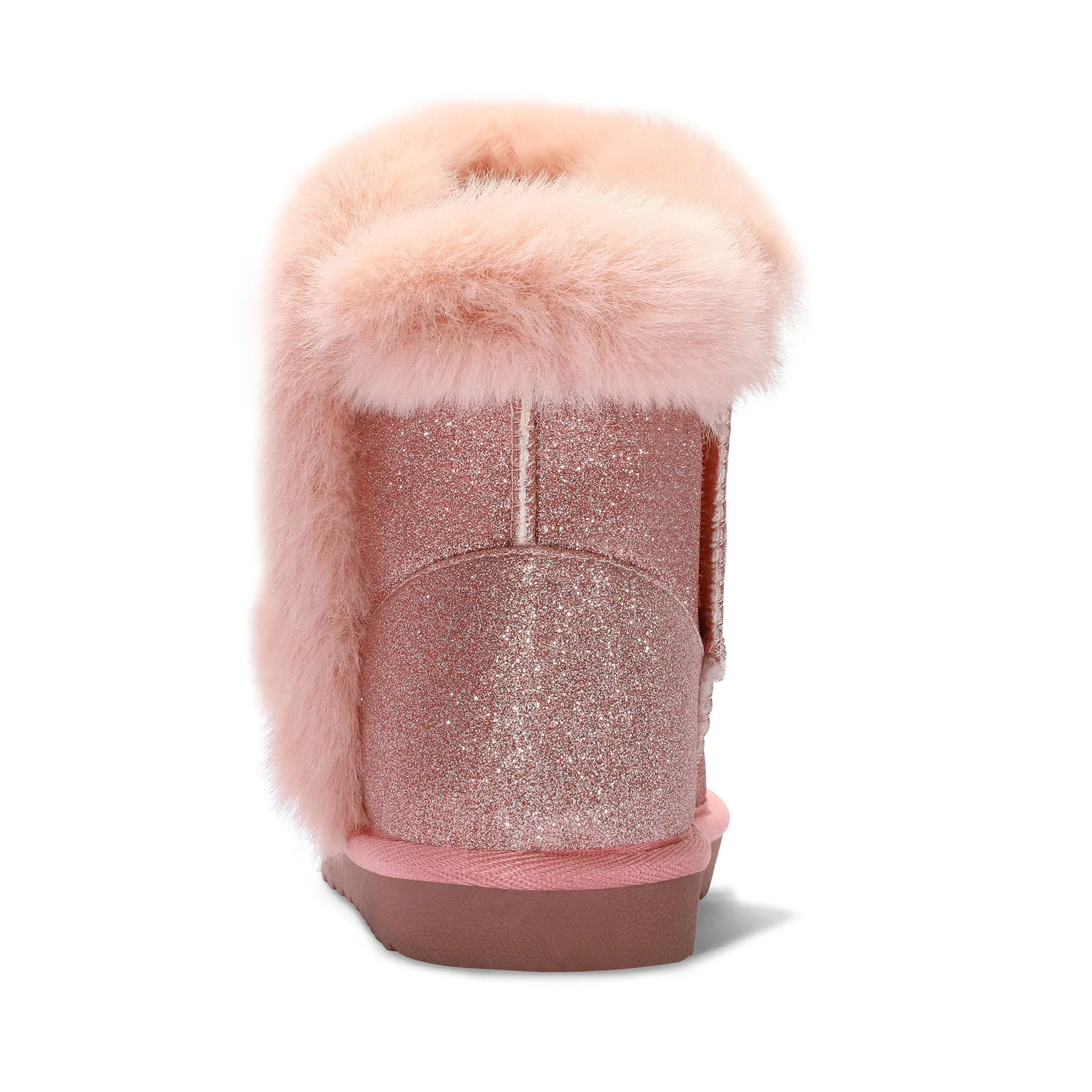 Pink/Silver Glitter Winter Warm Snow Boots