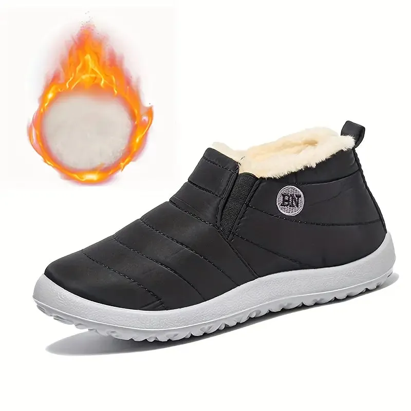 Plush Lined Waterproof Ankle Boots