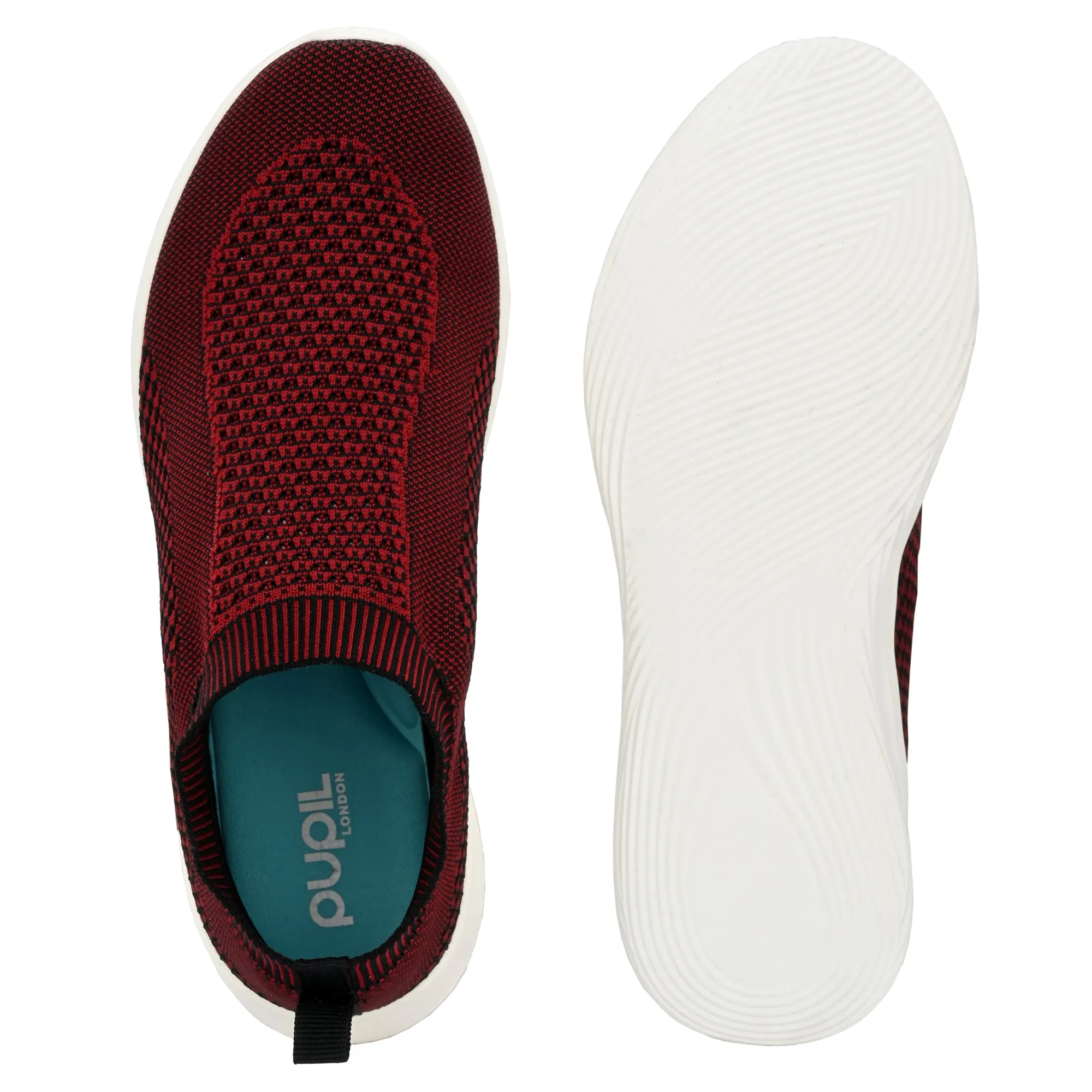 Pupil Men's Eye-01 Running Shoes, Maroon and Black