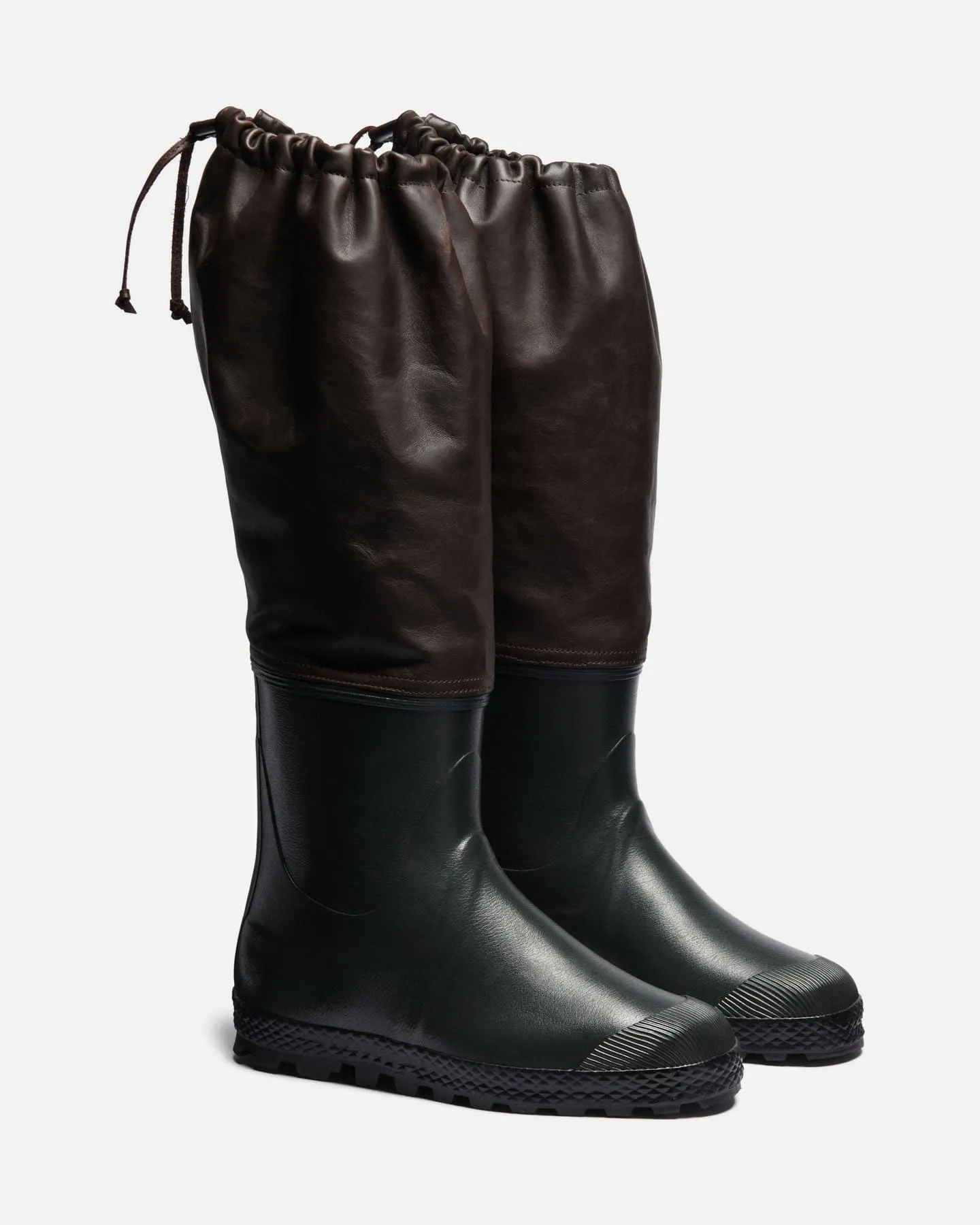 Rain boots treebark