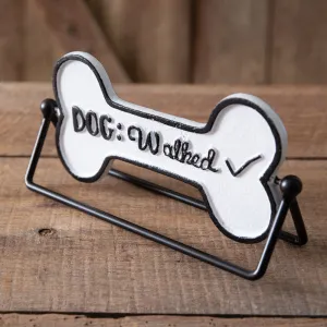 Rotating 'Dog Walk' Tabletop Sign for Your Farmhouse Charm