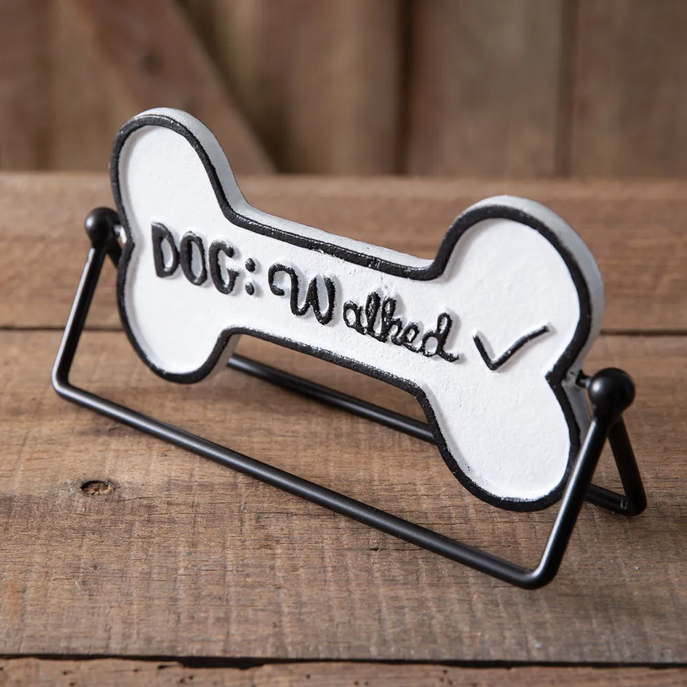 Rotating 'Dog Walk' Tabletop Sign for Your Farmhouse Charm