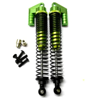 S180007G 1/10 Scale RC Alloy Adjustable Shock Absorber Damper x 2 Green 120mm
