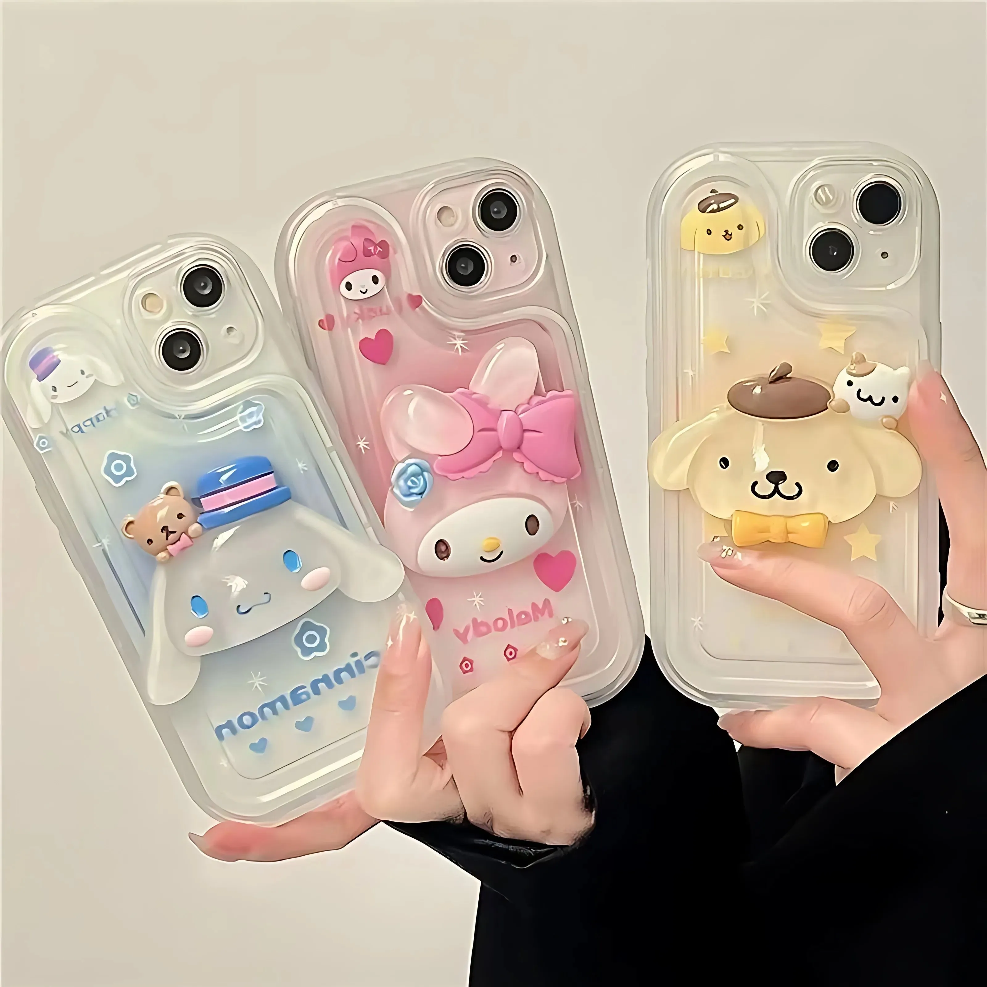 Sanrio Pompompurin Phone Case with Comfortable Phone Grip