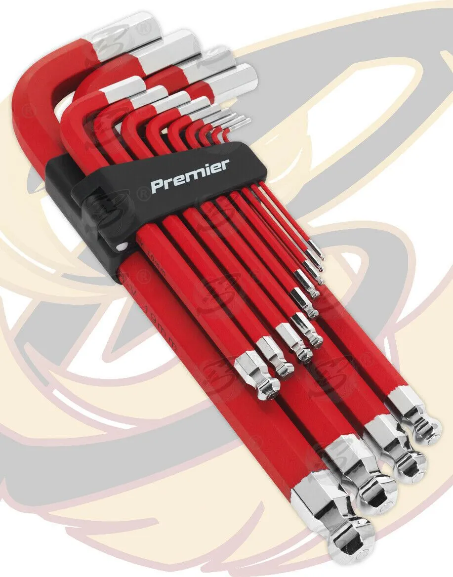 SEALEY JUMBO MAGNETIC ANTI SLIP HEX KEYS H2 - H19