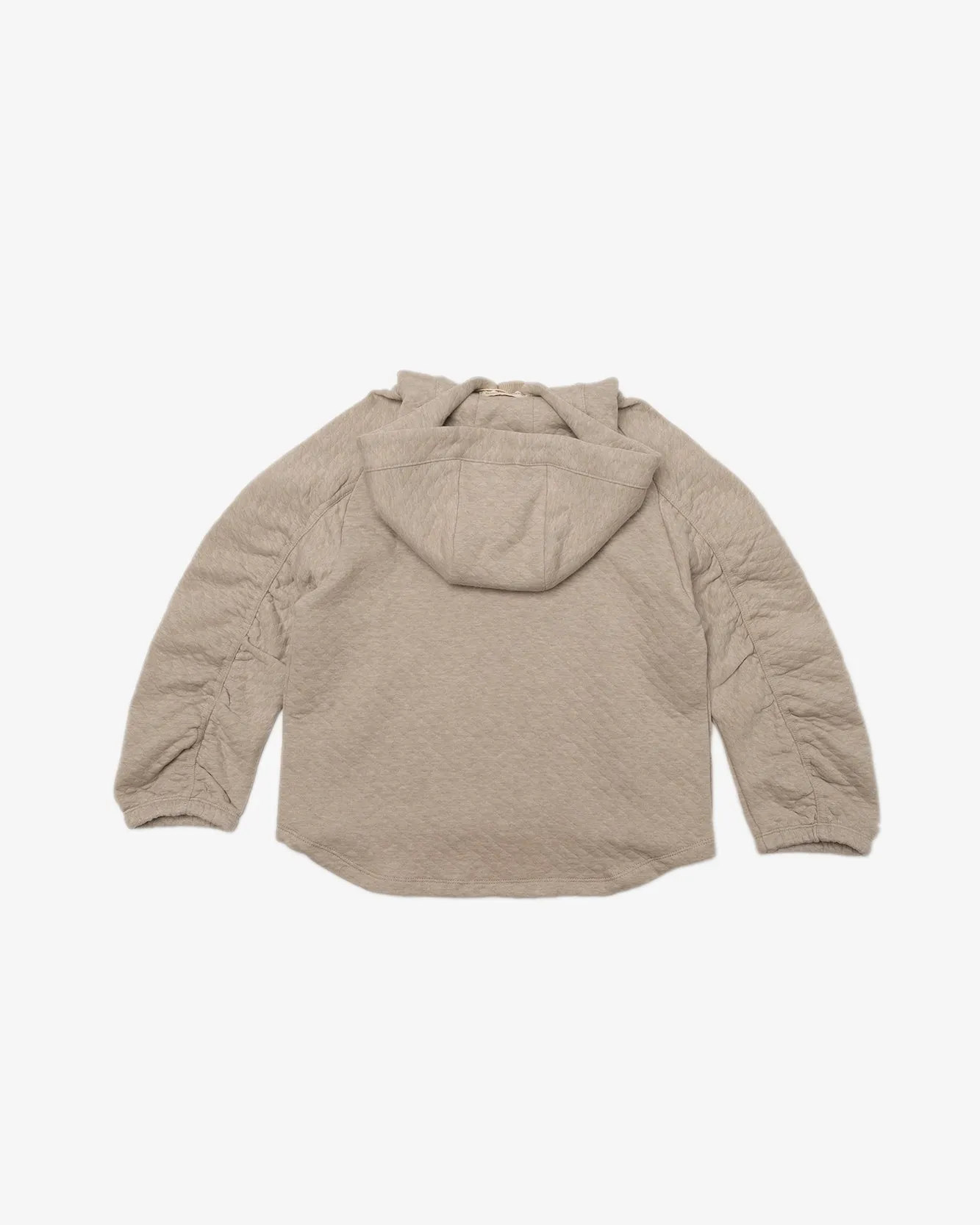 Shirred Sleeve Hoodie