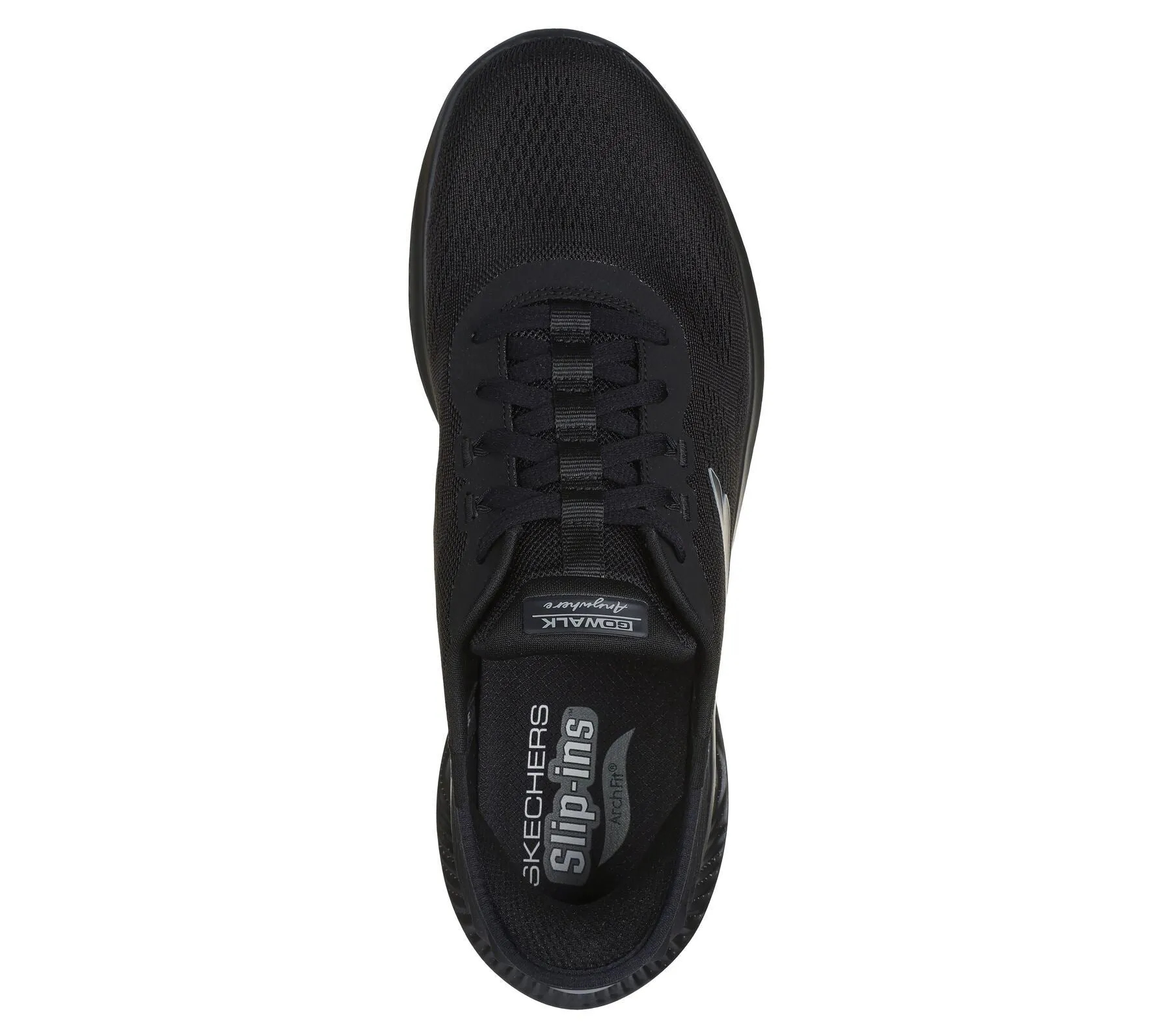 Skechers Men Trainer Shoes - Go Walk Anywhere - Worldwide in Black, 6-15