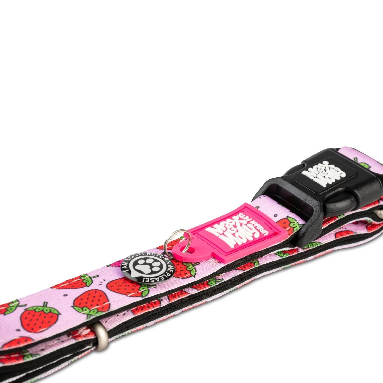 Smart ID Dog Collar - Strawberry