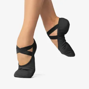 So Danca SD16 Black Canvas Split Sole Slipper