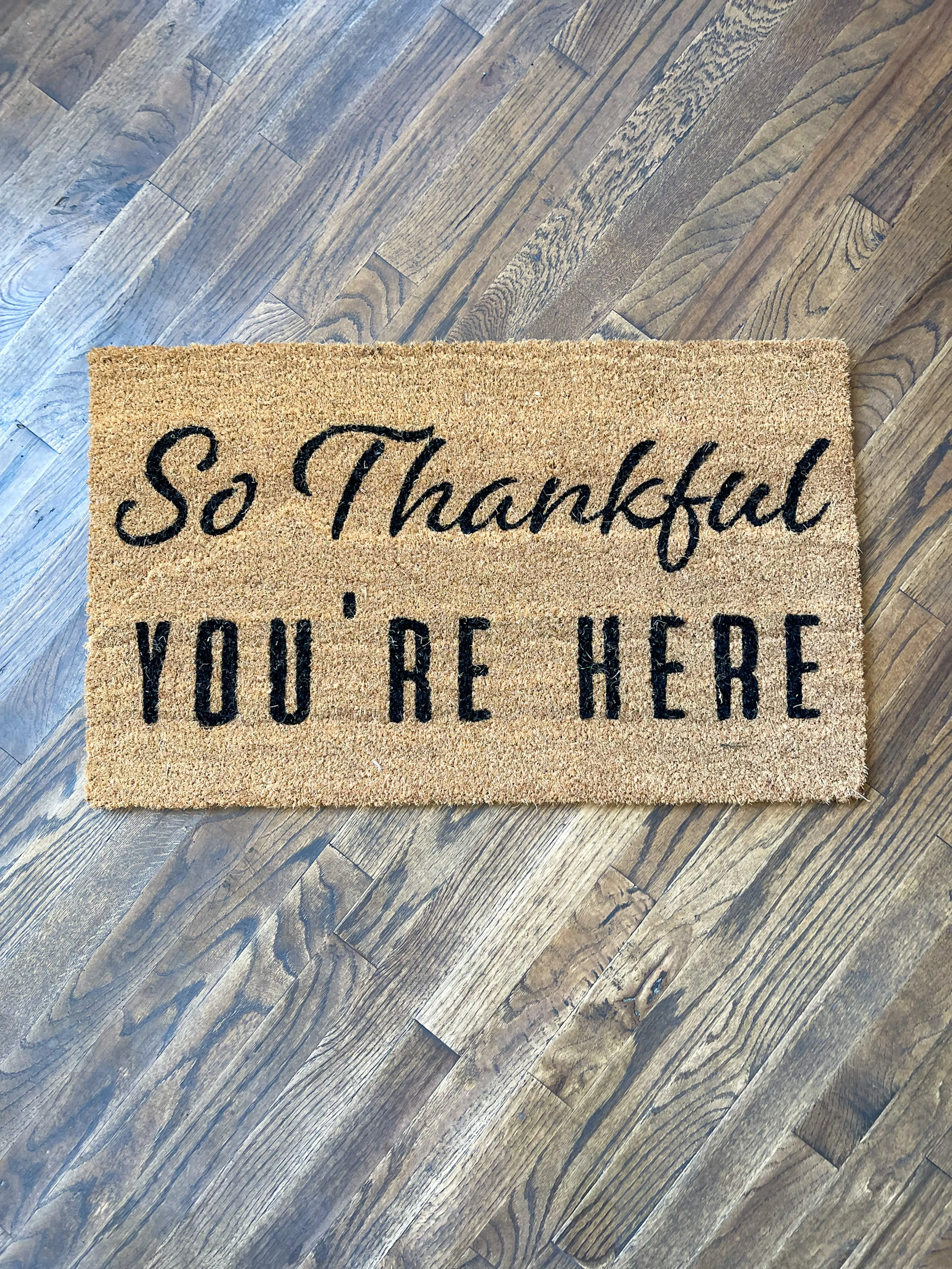 So Thankful You're Here Coir Doormat