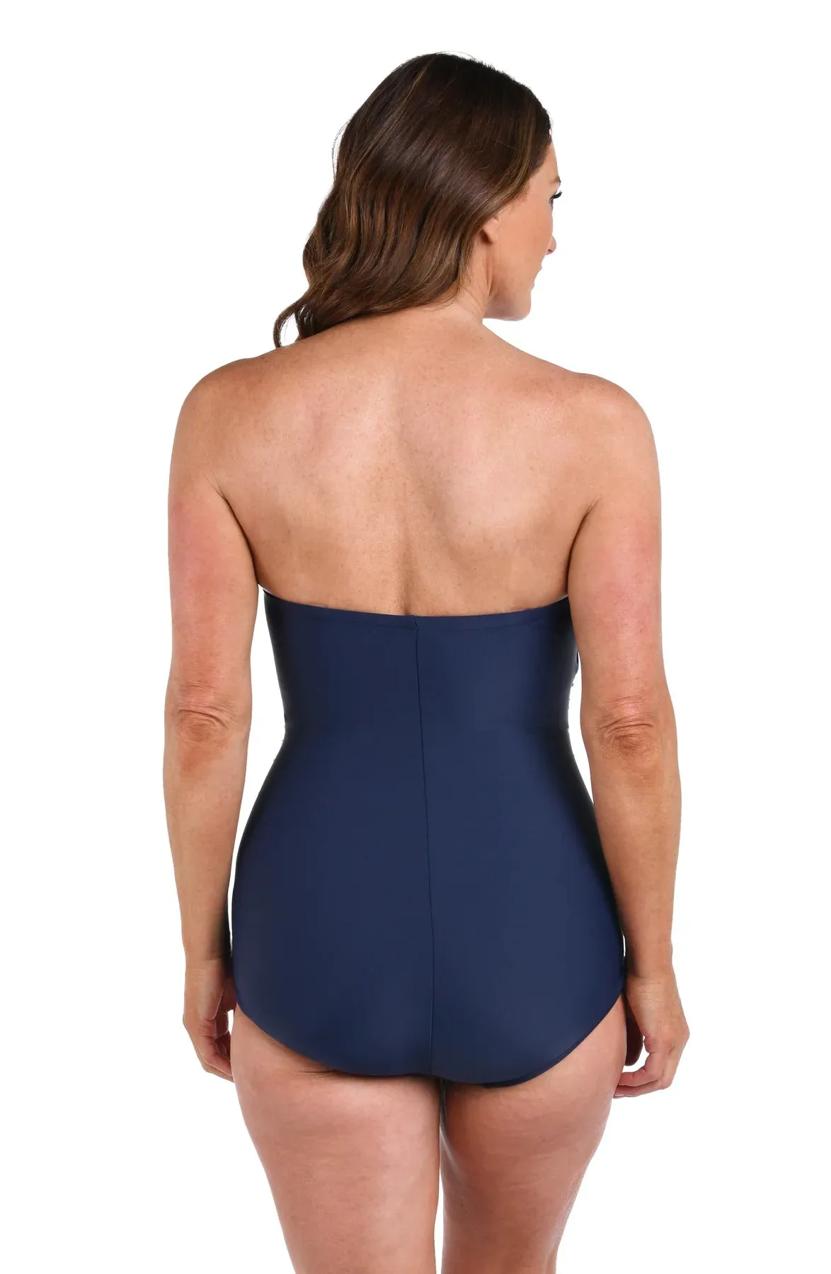 Solid Bandeau Girl Leg | One Piece