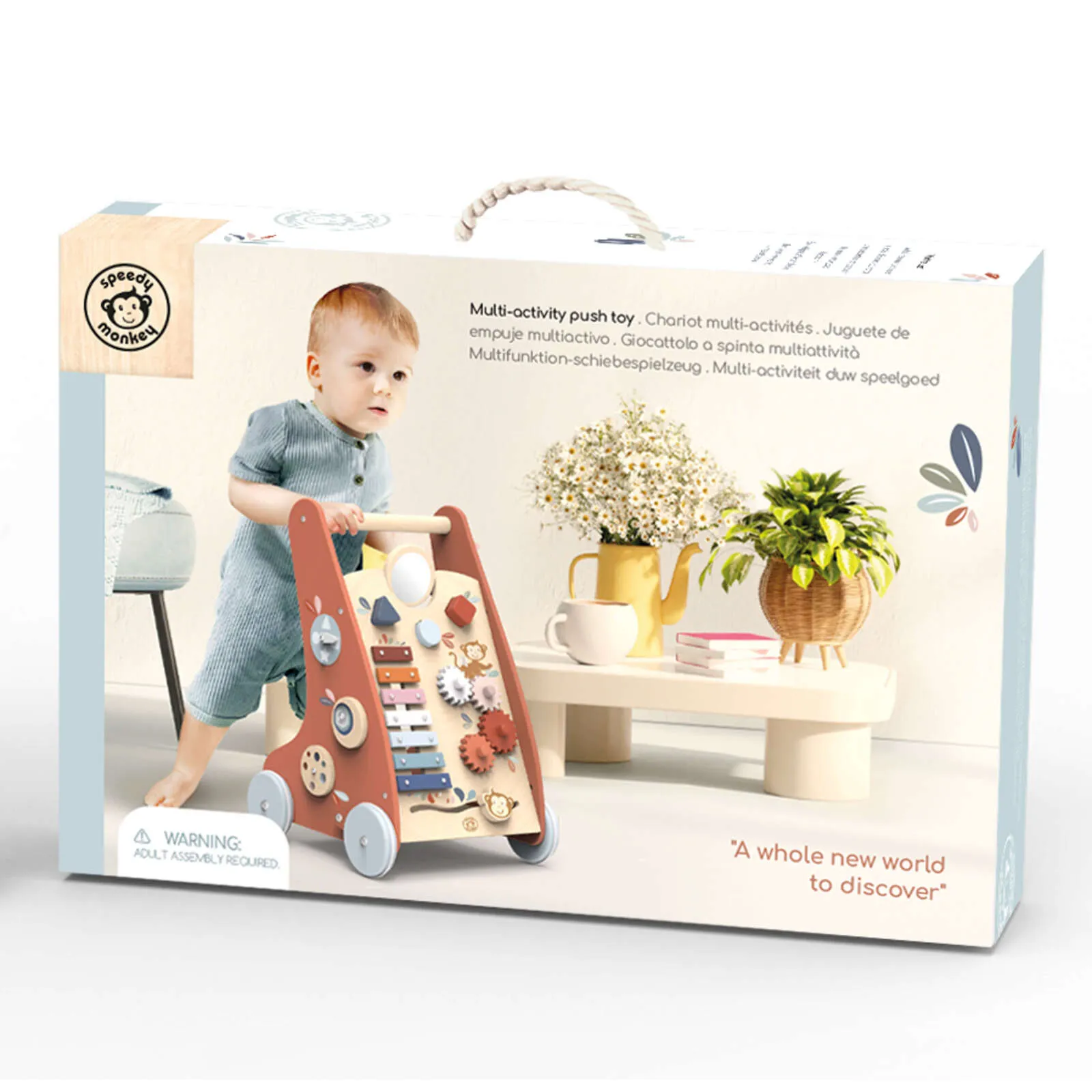Speedy Monkey Multi Activity Push Walker