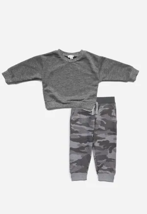 Splendid Toddler Boy Camo Jogger Set
