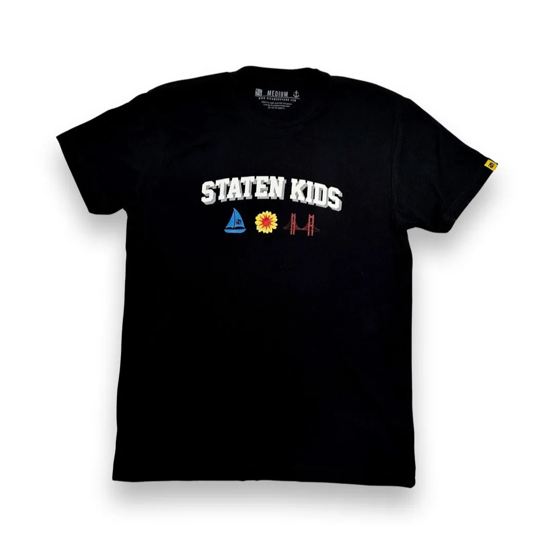 Staten Kids T Shirt - Black - Voyage