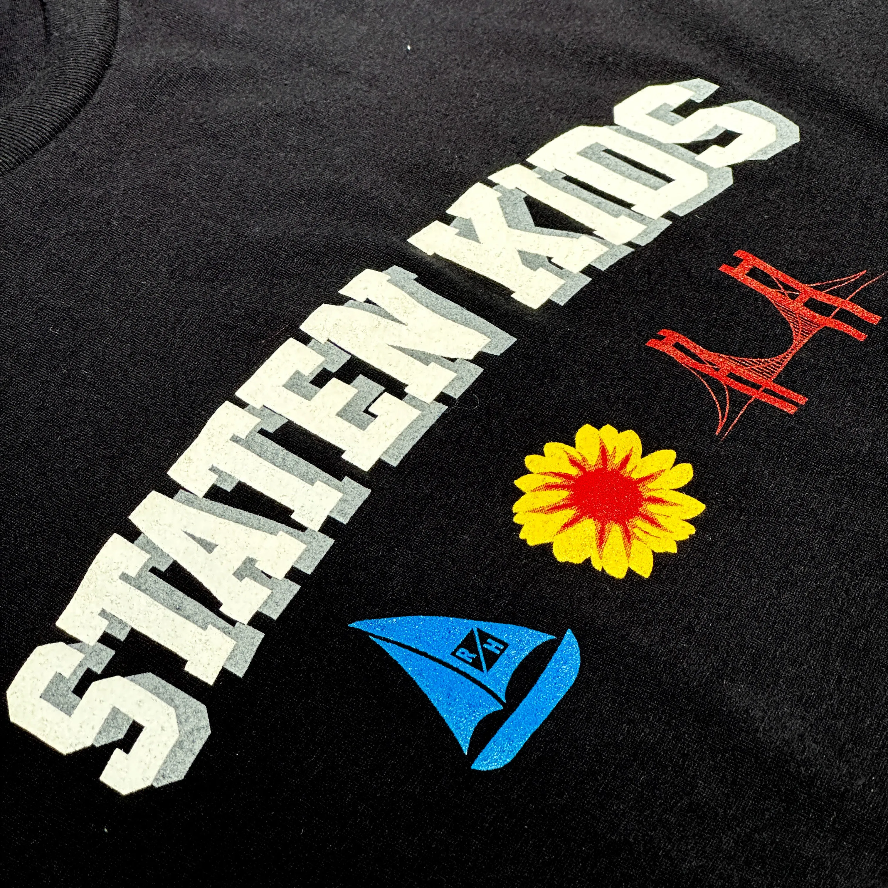 Staten Kids T Shirt - Black - Voyage