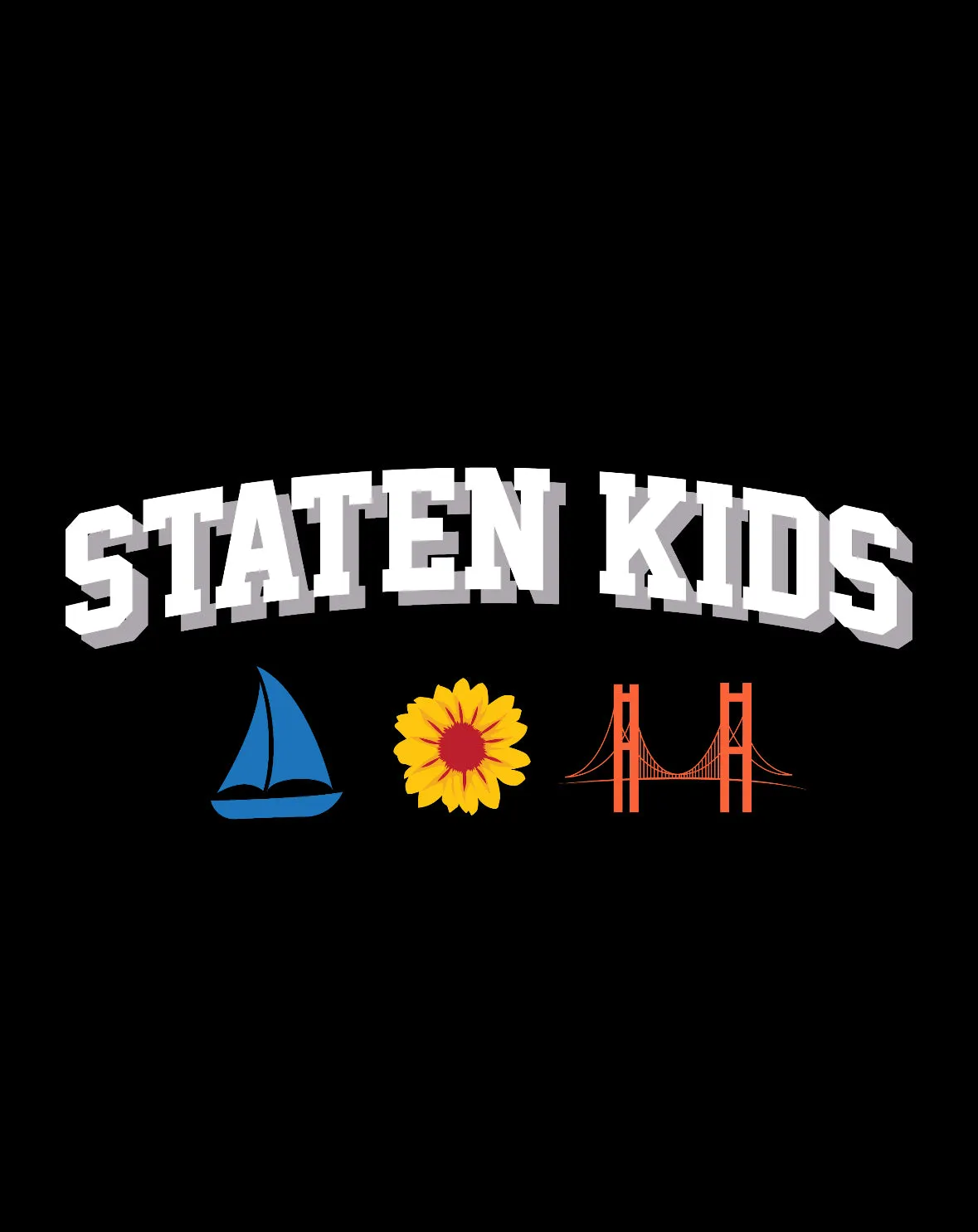 Staten Kids T Shirt - Black - Voyage