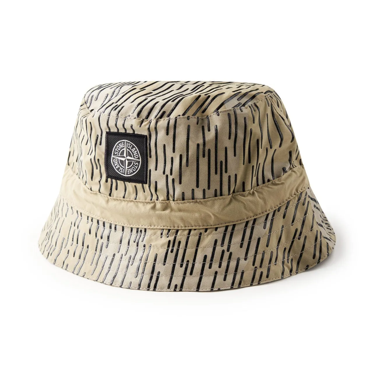 stone island packable bucket hat (rain camo)