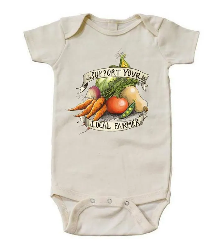 Support Your Local Farmer L/Slv Bodysuit