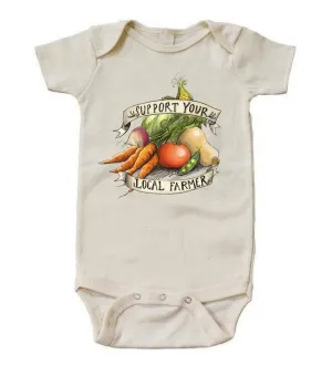 Support Your Local Farmer L/Slv Bodysuit