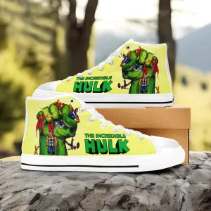 The Incredible Hulk Shoes High Top Sneakers for Kids and Adults