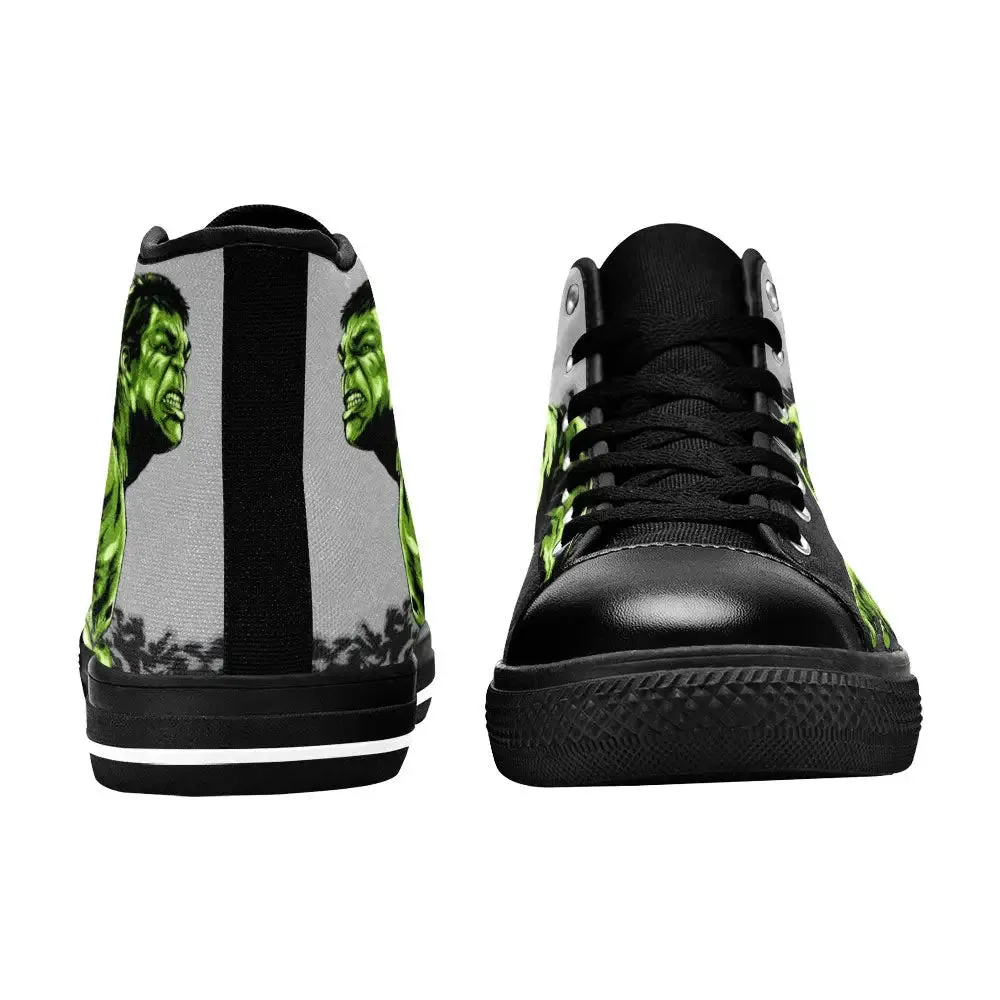The Incredible Hulk Shoes High Top Sneakers for Kids and Adults