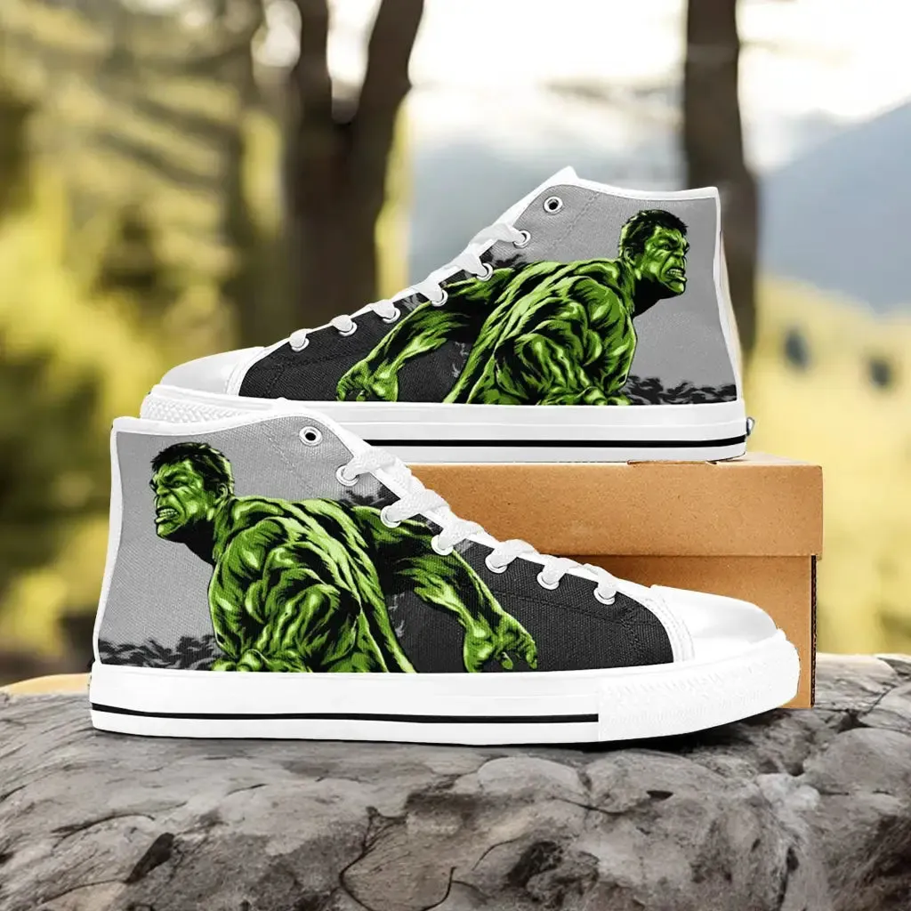 The Incredible Hulk Shoes High Top Sneakers for Kids and Adults