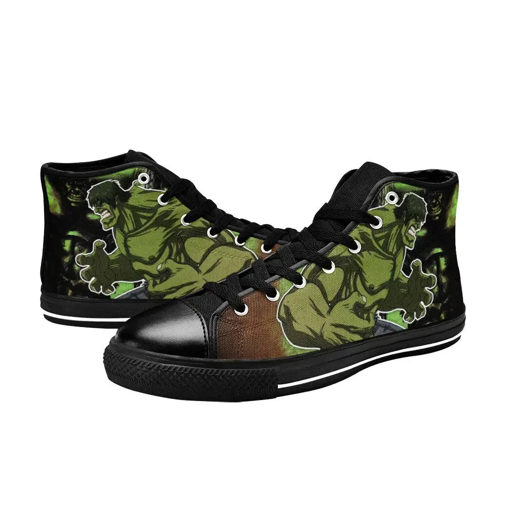 The Incredible Hulk Shoes High Top Sneakers for Kids and Adults