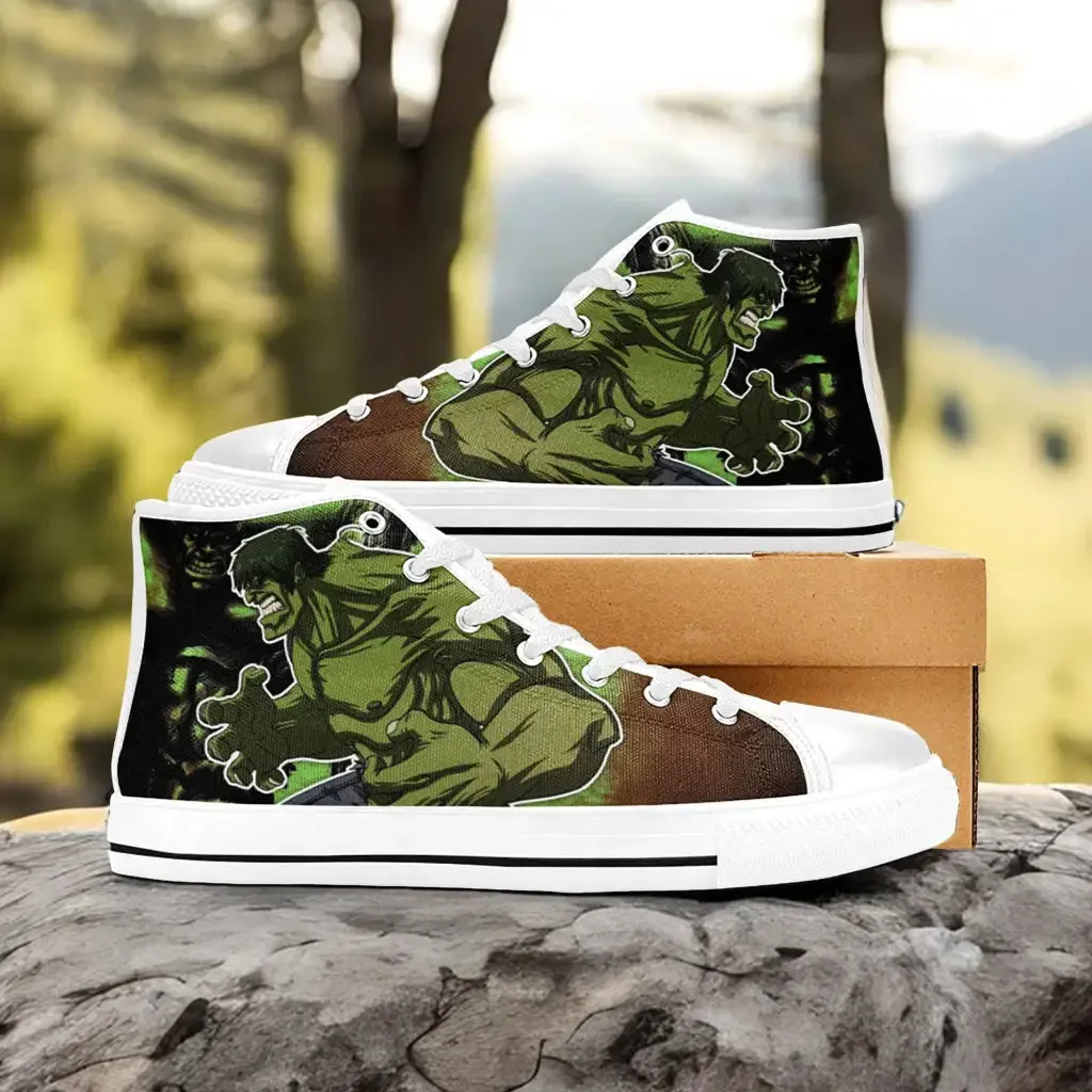 The Incredible Hulk Shoes High Top Sneakers for Kids and Adults