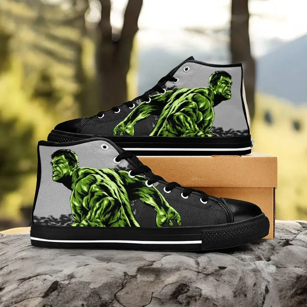 The Incredible Hulk Shoes High Top Sneakers for Kids and Adults