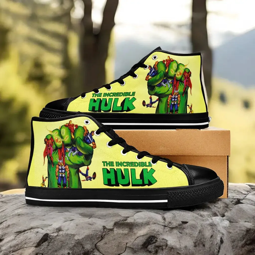 The Incredible Hulk Shoes High Top Sneakers for Kids and Adults