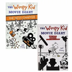 The Wimpy Kid Movie Diary Collection 2 Books Set By Jeff Kinney (The Next Chapter, How Greg Heffley Went Hollywood)