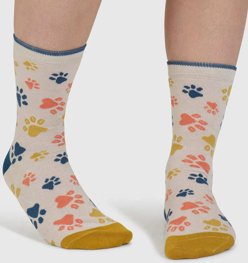 Thought Sasha Cat Organic Cotton 4 Pack Sock Box