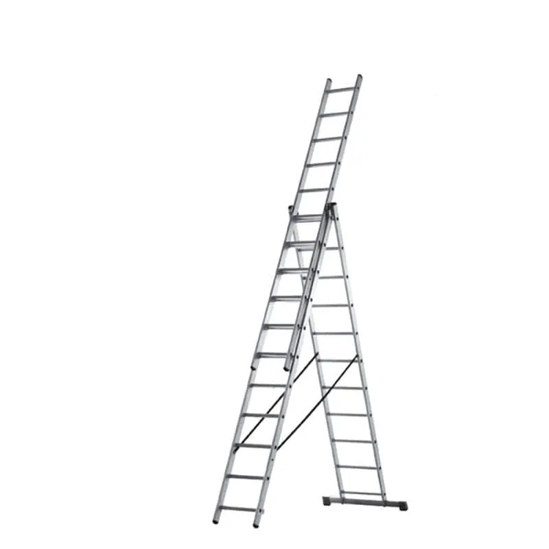 Total 3 Section Extension Ladder 3 x 9 - THLAD03391