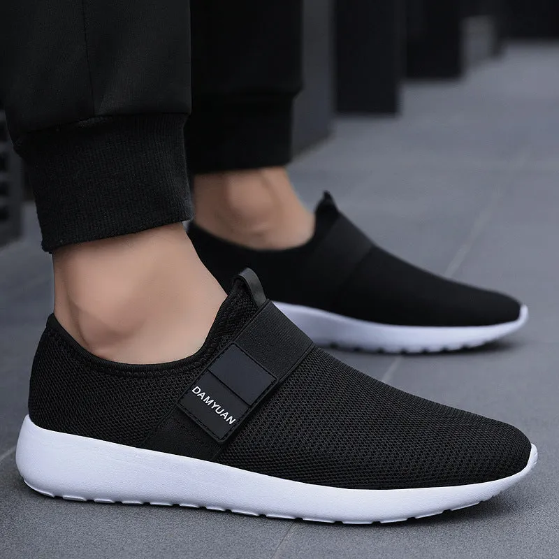 Trendy Casual Mesh Breathable Sports Casual Shoes Men's Shoes Fashion Student One-legged Lazy Shoes