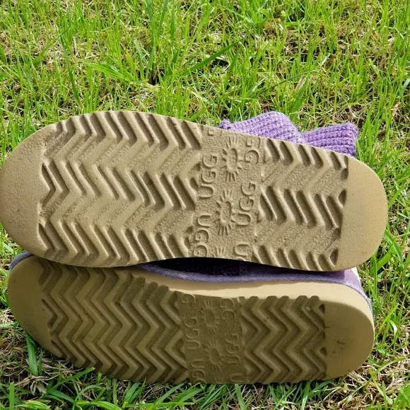 UGG Purple Sweater Boots Size 4
