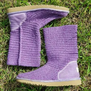 UGG Purple Sweater Boots Size 4