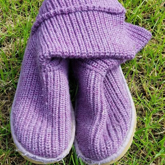 UGG Purple Sweater Boots Size 4
