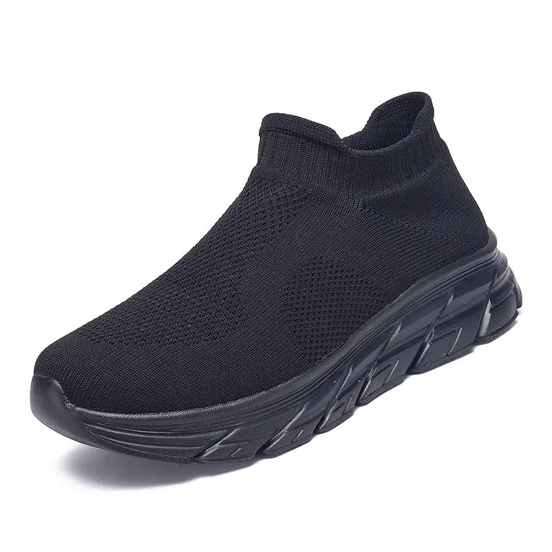 Unisex Sneakers – Breathable Slip-on Lightweight Sports Trainers (Up to Size 46)