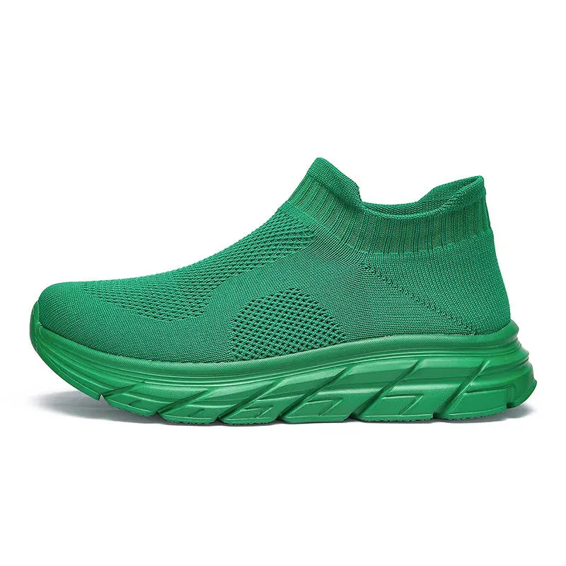 Unisex Sneakers – Breathable Slip-on Lightweight Sports Trainers (Up to Size 46)