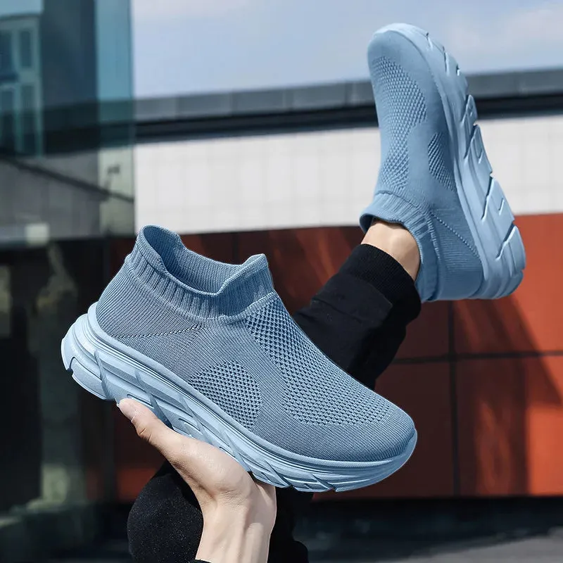 Unisex Sneakers – Breathable Slip-on Lightweight Sports Trainers (Up to Size 46)