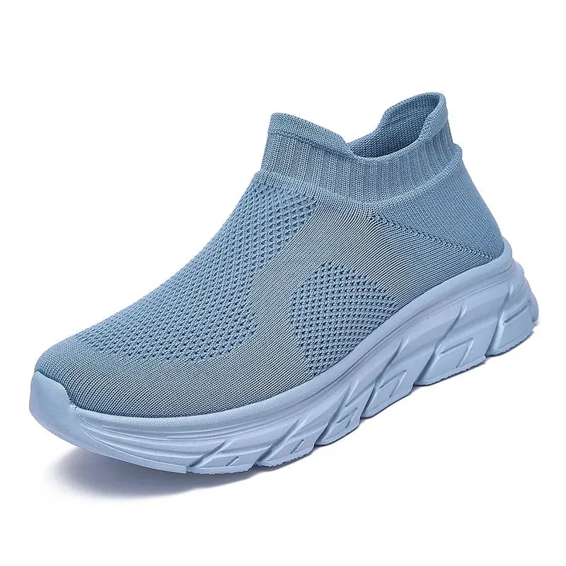 Unisex Sneakers – Breathable Slip-on Lightweight Sports Trainers (Up to Size 46)