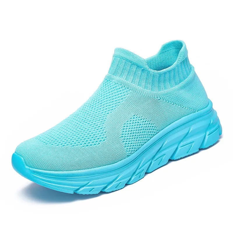 Unisex Sneakers – Breathable Slip-on Lightweight Sports Trainers (Up to Size 46)
