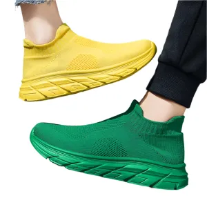 Unisex Sneakers – Breathable Slip-on Lightweight Sports Trainers (Up to Size 46)